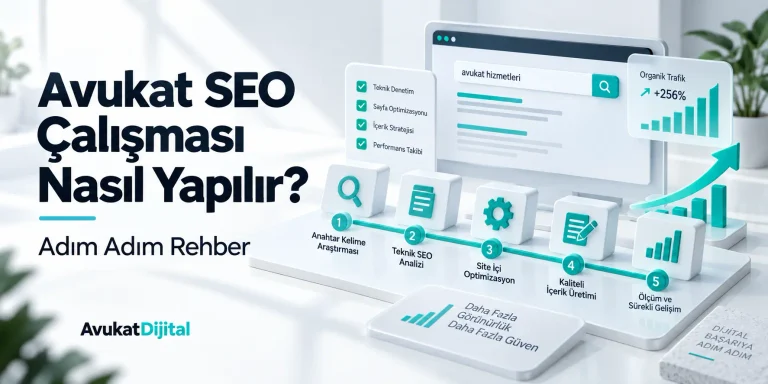 Avukat SEO çalışması nasıl yapılır adım adım rehber